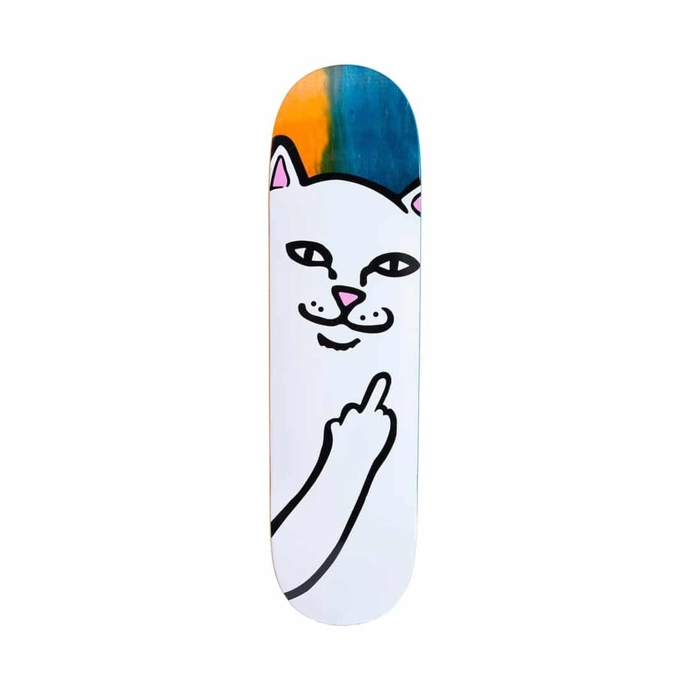 RIPNDIP "Lord Nermal" Skateboard Deck (Orange/Aqua) Graphic Skate Board Deck