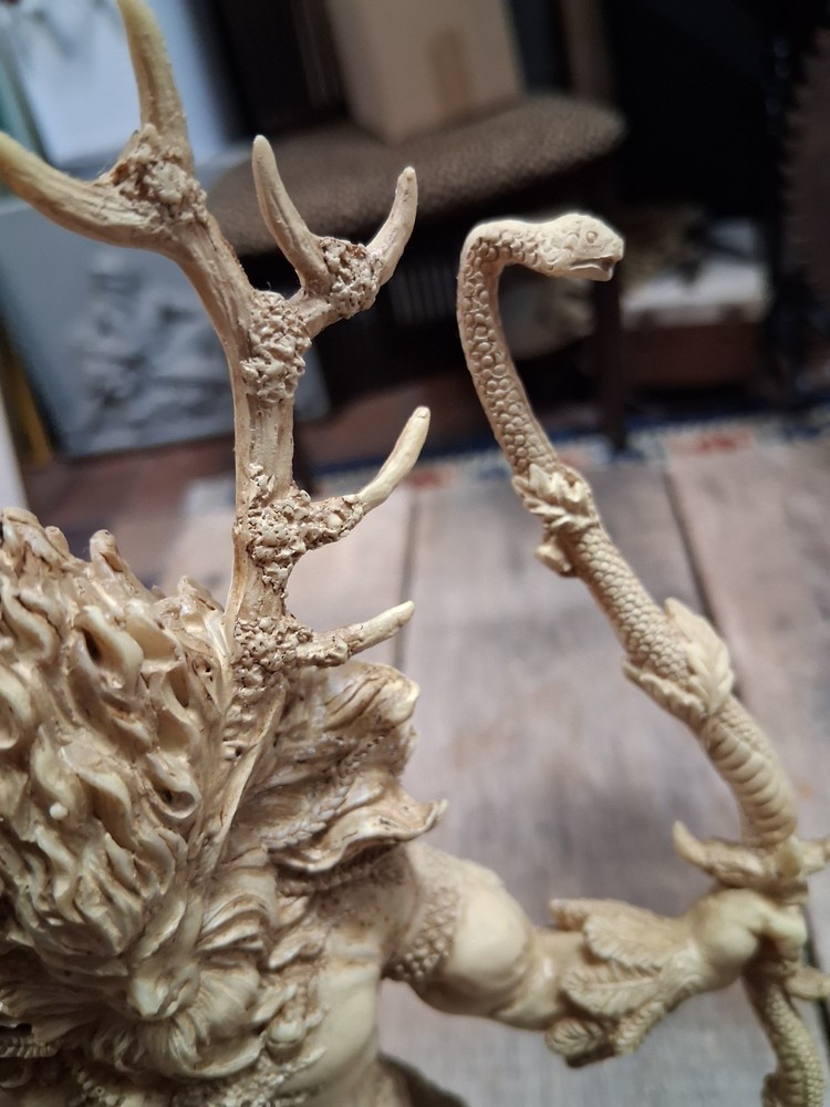 Cernunnos Horned God With Wolves Statue