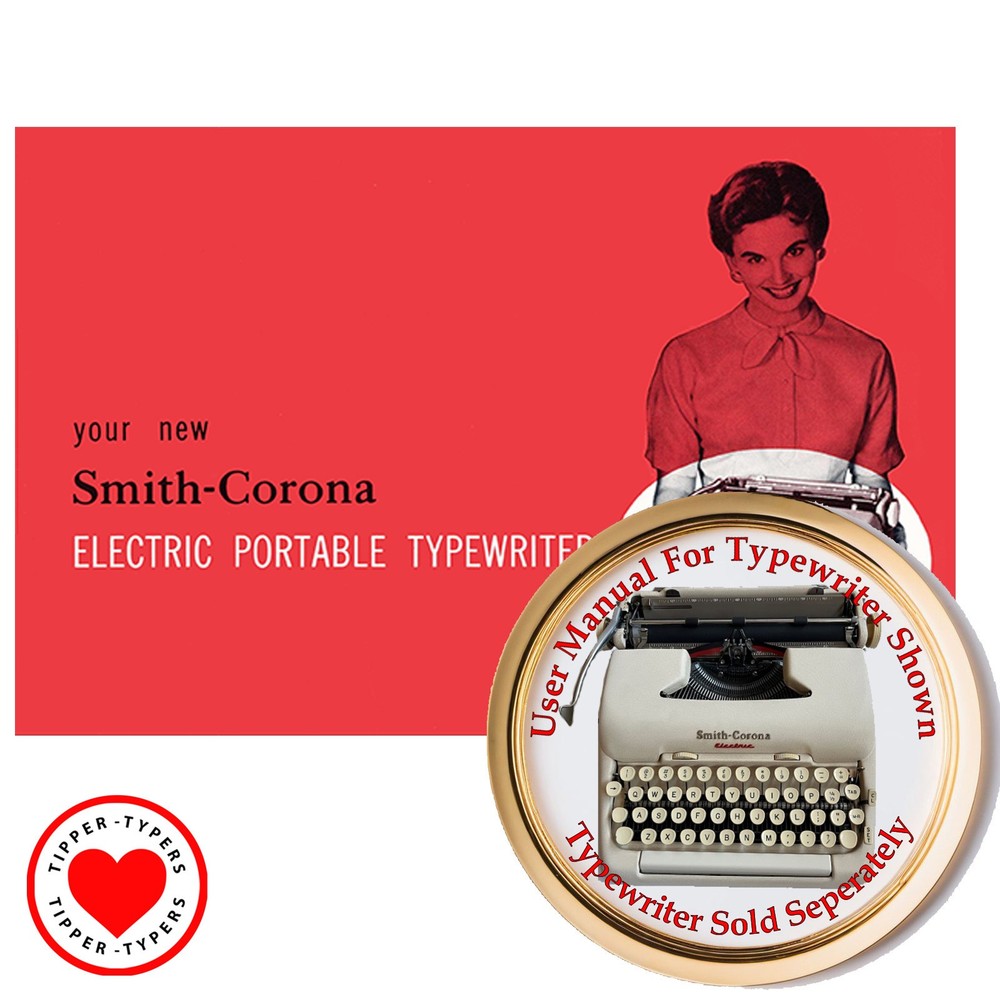 1950s Smith Corona Electric Typewriter User Owner's Instruction Manual