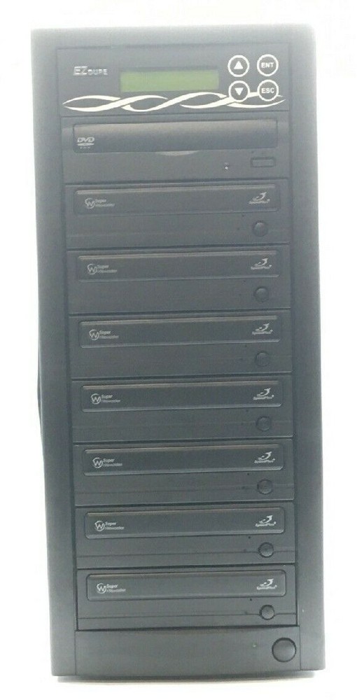 EZ Dupe External Standalone 1:7 CD/DVD Duplicator - TESTED w/ CORD!!