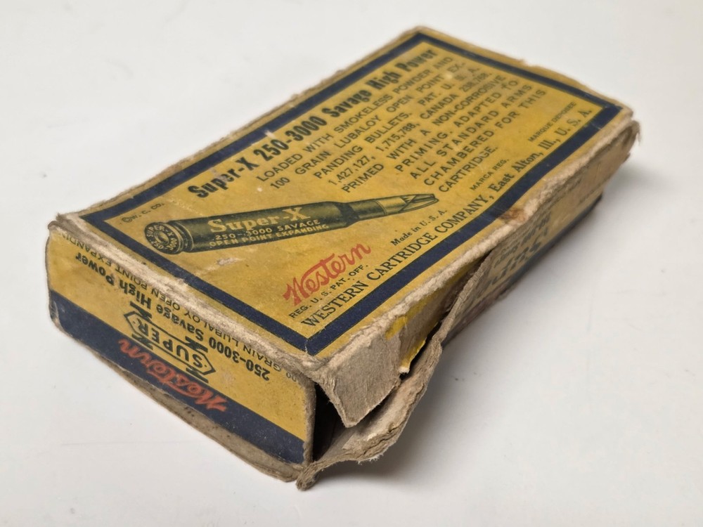 Empty Western Super X 250-3000 Savage Box