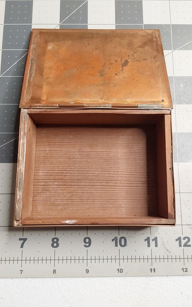 Copper Hand Wrought Box by E S Harrington