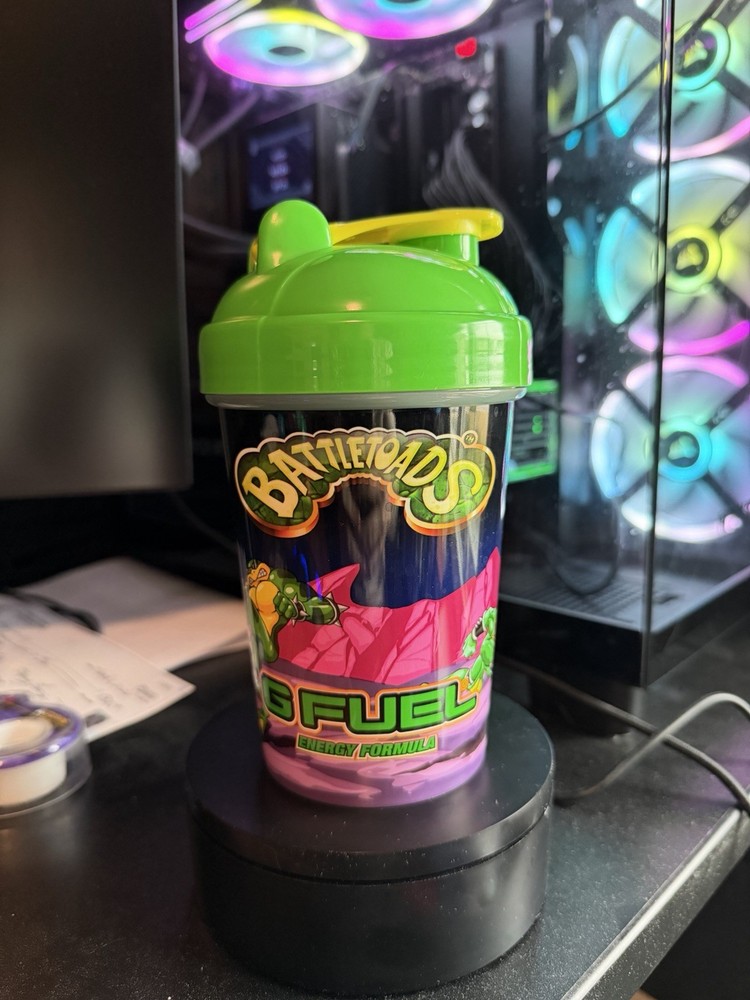 G Fuel Energy Battletoads 16oz Shaker Cup - Used (Read Description)