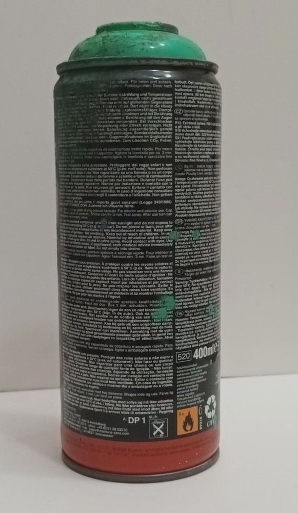 Montana cans vintage spray can empty