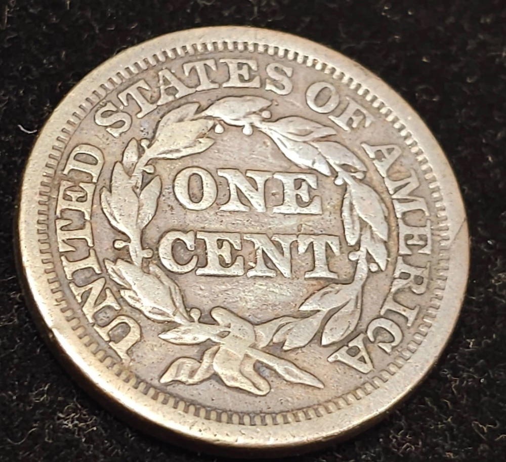 1846 Large Cent, Medium Date, Very Fine