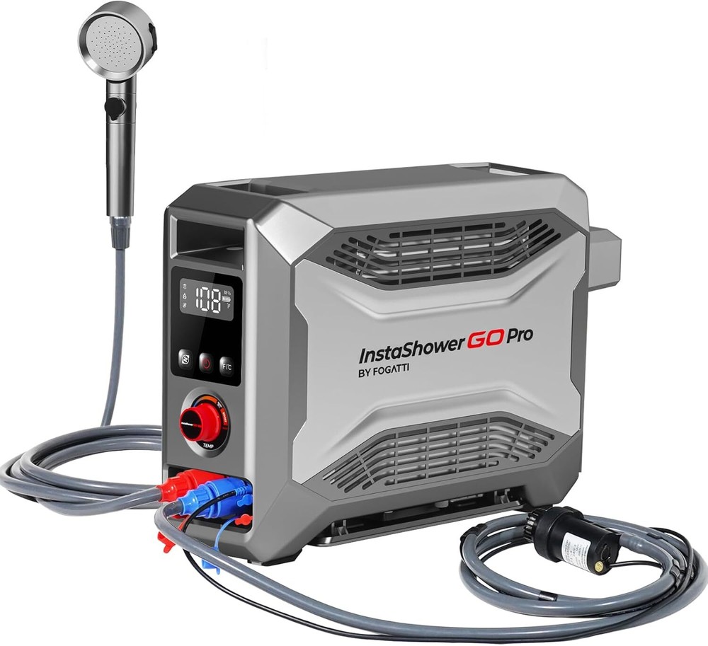 Propane Portable Tankless Water Heater Table Top Instant Hot Camping ,22000BTU