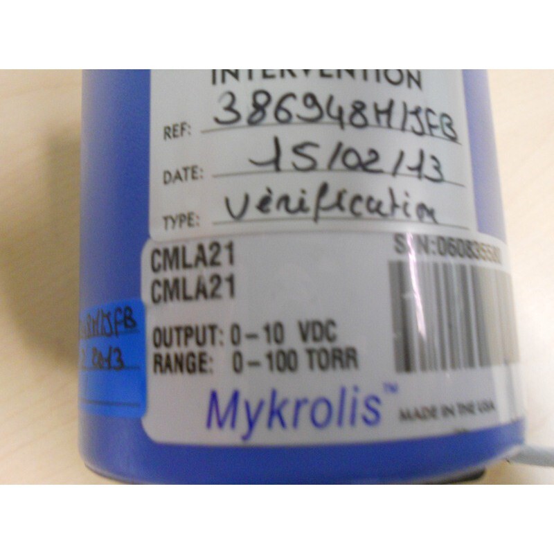 VACUUM SENSOR MILLIPORE MYKROLIS CMLA21