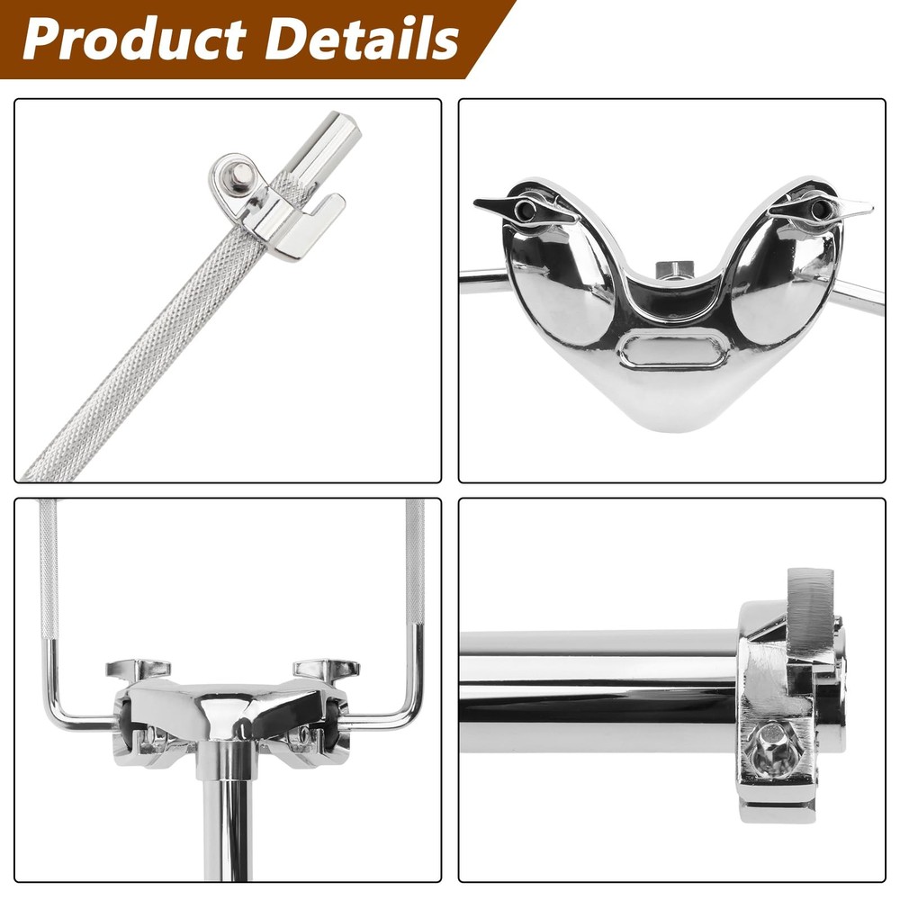Tom Drum Holder Drummer Musical Performance Hardware Sturdy Durable Strong St...