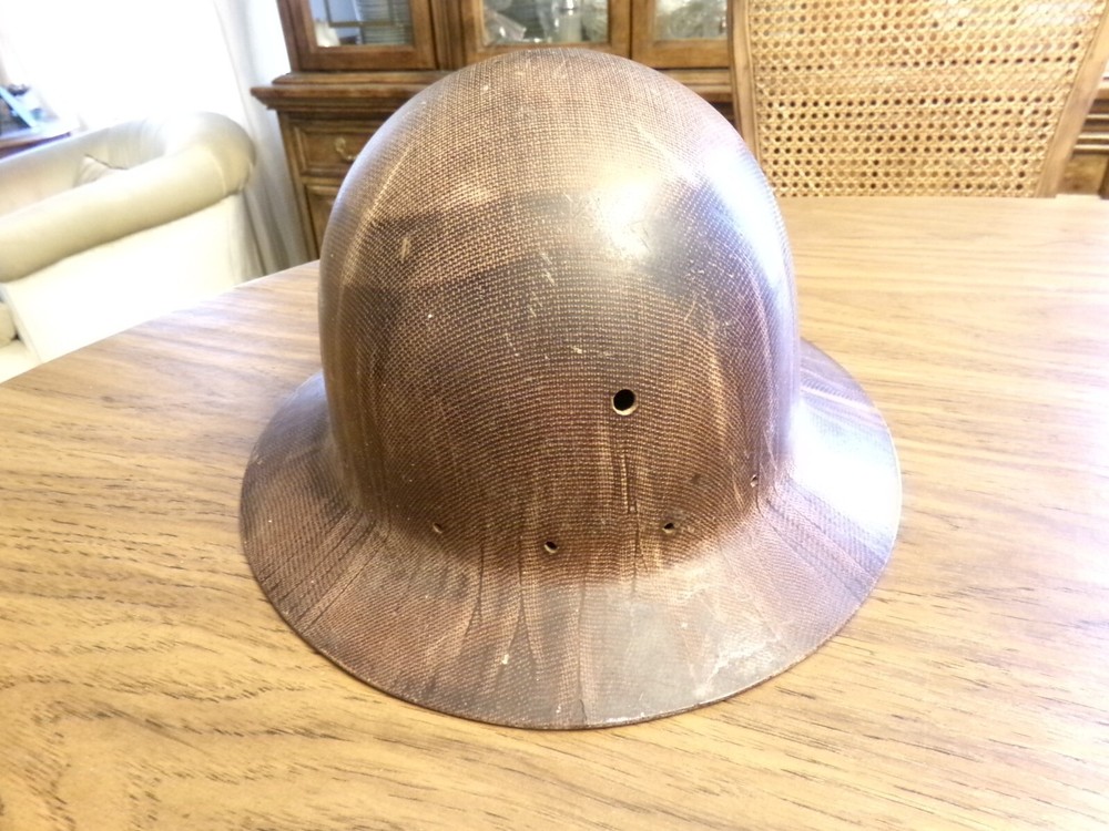 Vintage Army Hard Hat Helmet
