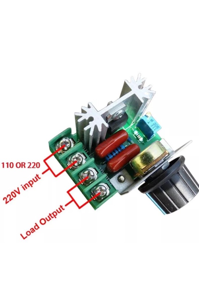 2Pcs 220V/110V 2000W Speed Controller SCR Voltage Regulator Dimming Dimmers