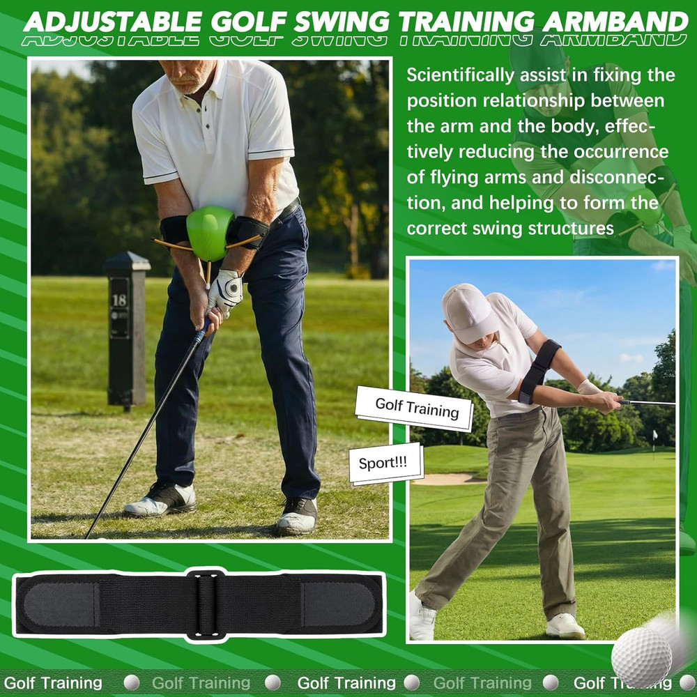 Golf Training Aids 5-Piece Complete Swing Trainer Set - Includes the Connector B