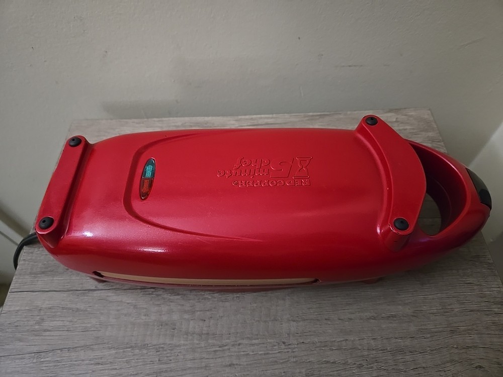 Copper Red 5 Minute Chef Ceramic Nonstick Omelet Snack Maker