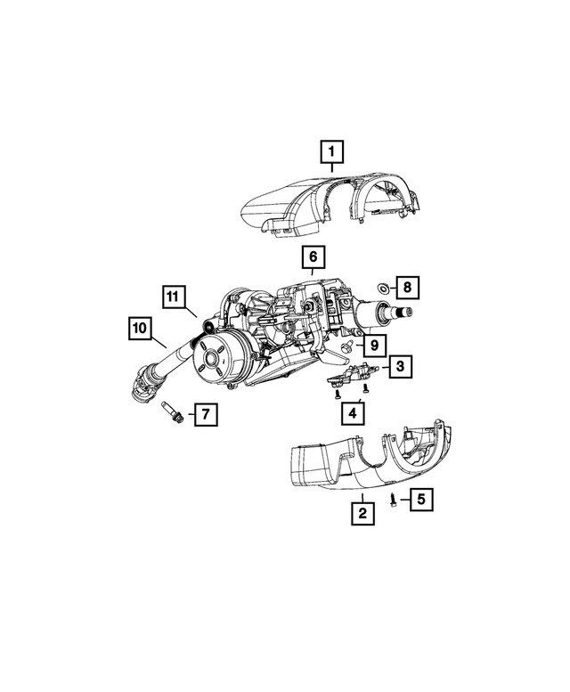 Genuine Mopar Steering Column Screw 68201425aa