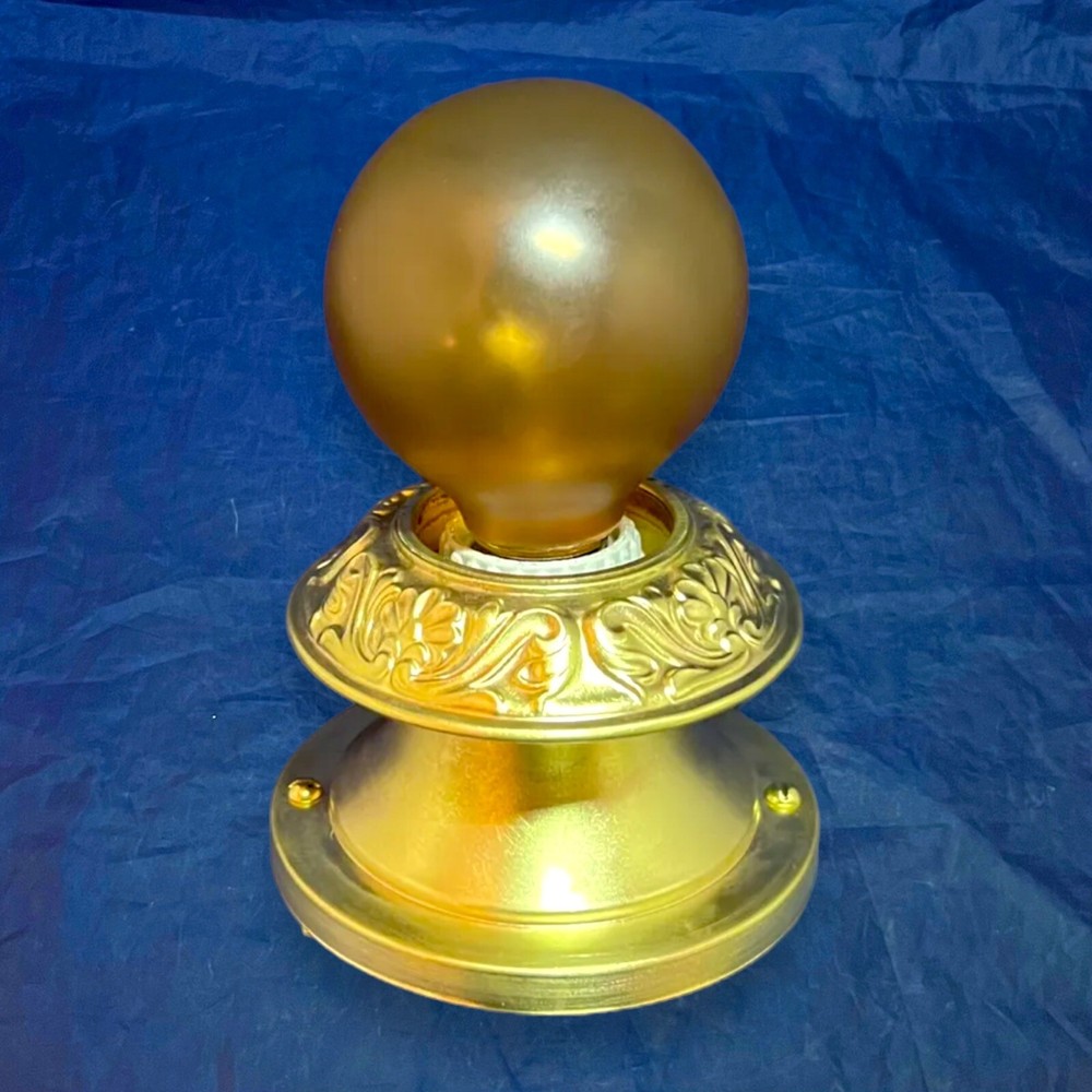 Wired Single Brass Flush Fixture Rewired 31L
