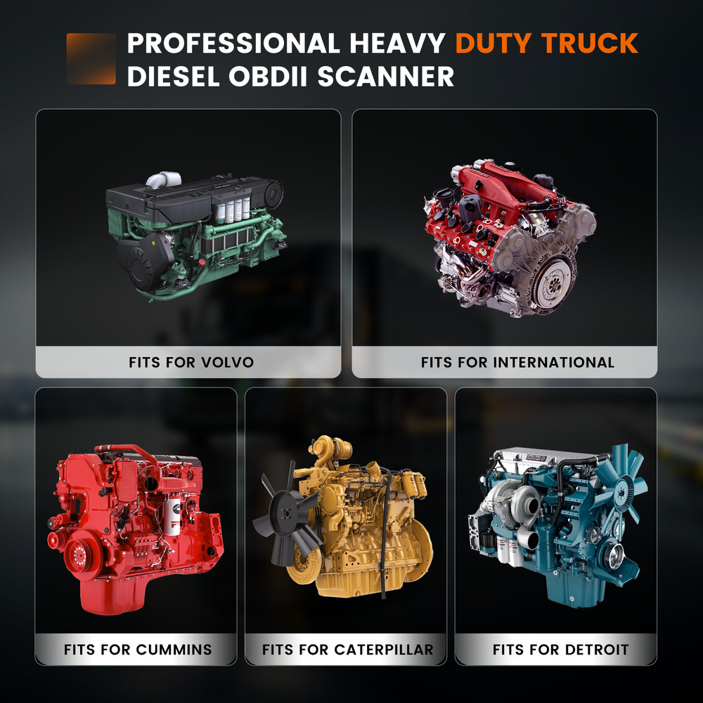 Diesel Truck Scanner For Cummins Caterpillar Engine Code Reader DPF Reset Regen