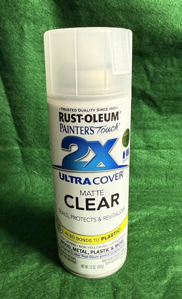 Rust-Oleum Painter's Touch 2X Matte Clear Spray Paint + Primer 12oz