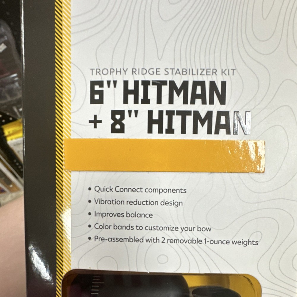 Trophy Ridge Hitman Stabilizer Kit 6" & 8" with Sidemount Bracket, Compound