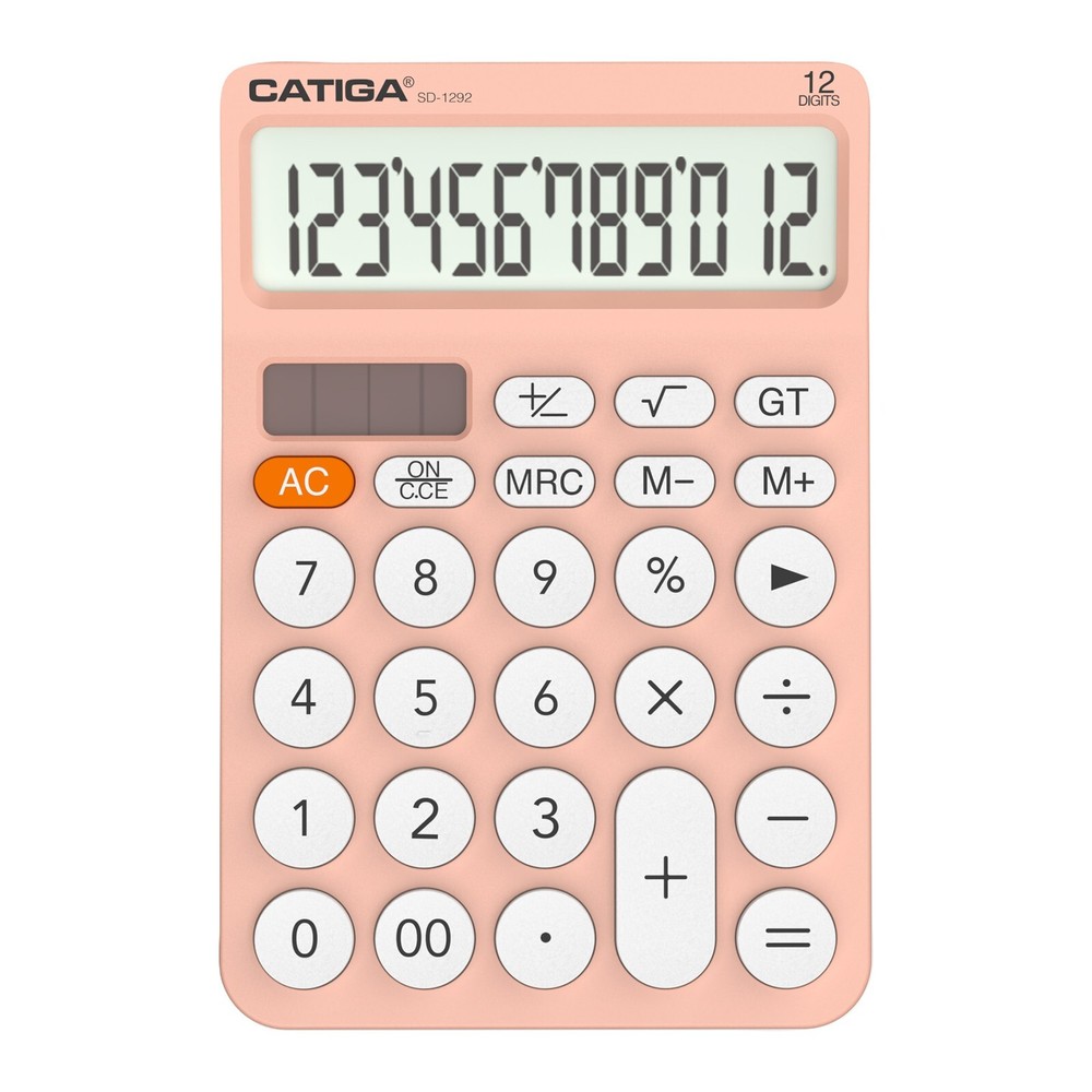 CATIGA 12 Digit Desktop Calculator with Large LCD Display