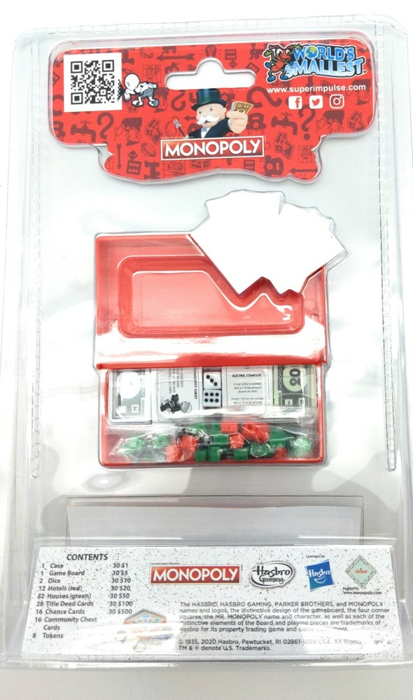 Worlds Smallest Monopoly Board Game