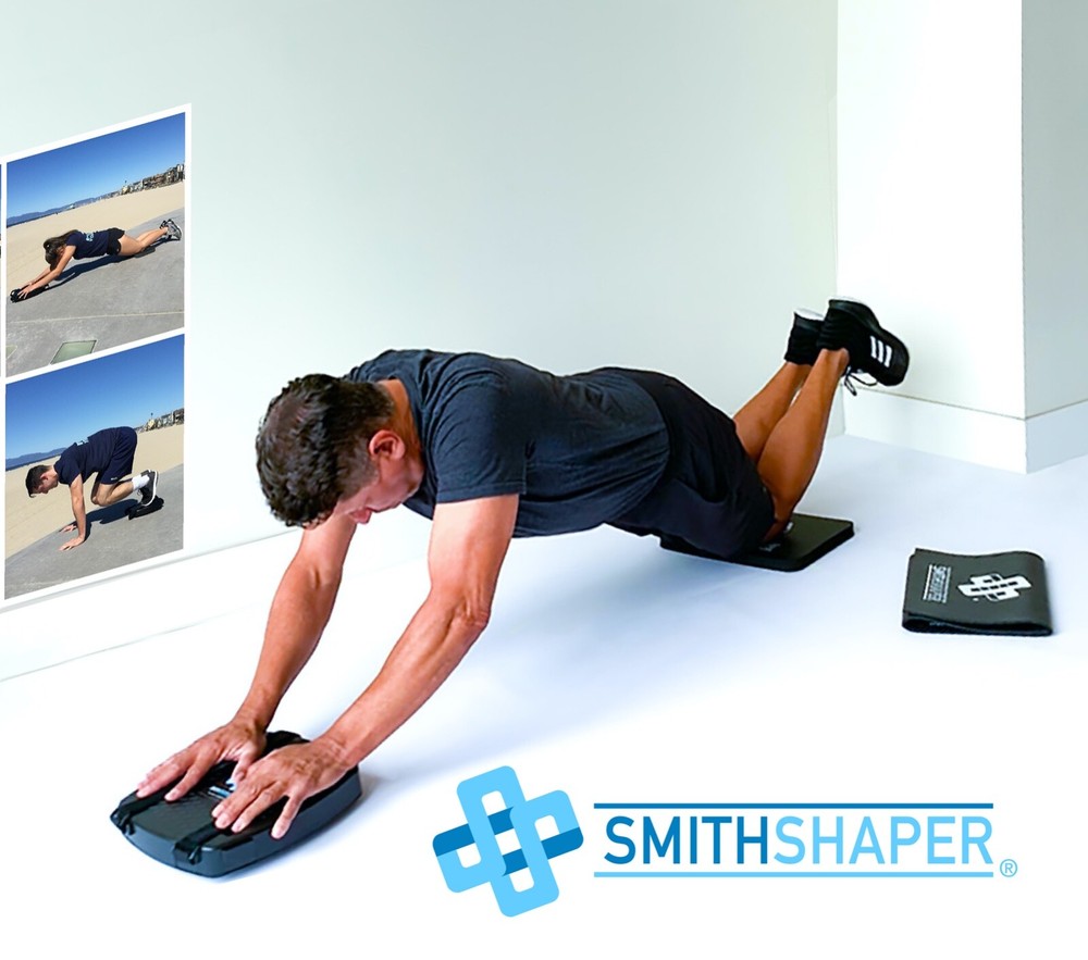 SmithShaper PRO Ab squat Roller (ASR) & Super Pad - Ab Rolls, Wall Squats, +