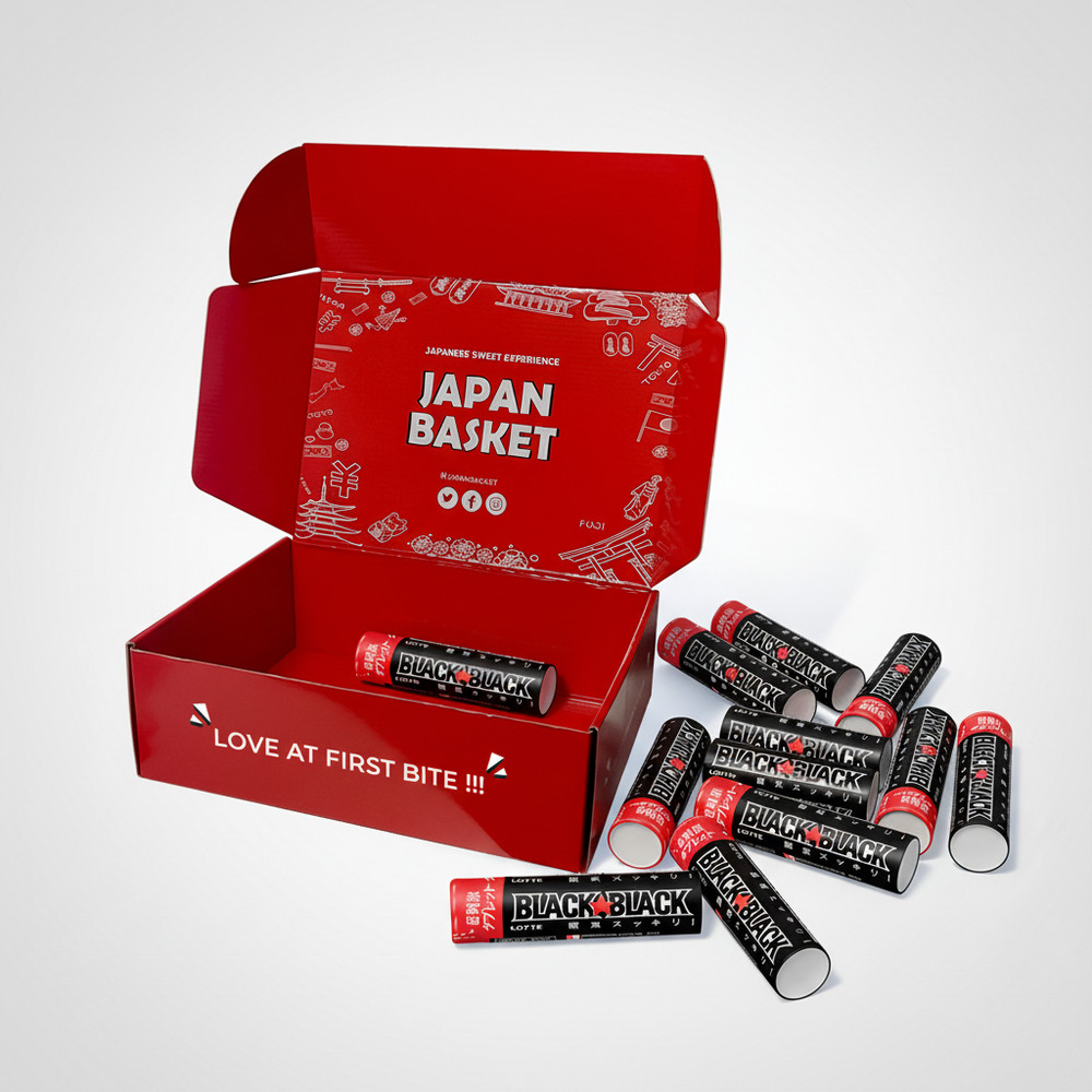 Lotte Black Black Strong Type Mint Tablets Japan