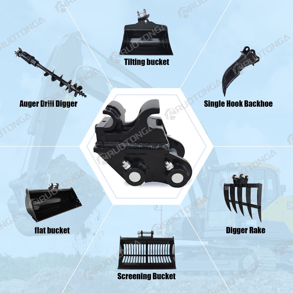 Attachment Quick Hitch Coupler Attachments for Mini Excavators Excavator