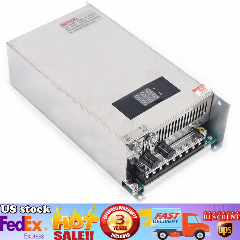 DC 0-48V 20A Adjustable Switching Power Supply Voltage & Current 1000W Variable