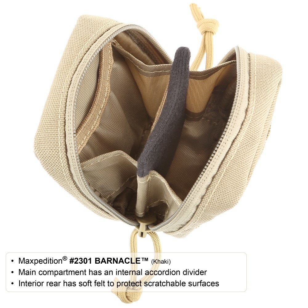 Maxpedition Barnacle Compact Utility Pouch (Black) One Size, Black
