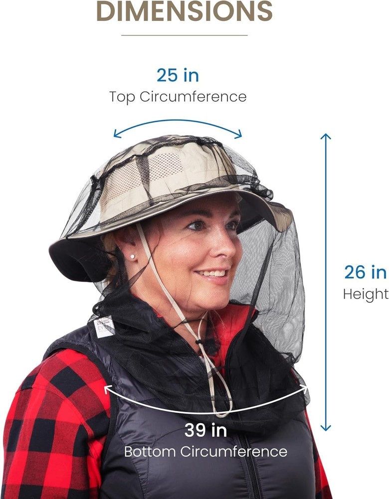 Mosquito Head Net - Ultra-Fine Bug Net for Maximum Head Protection – Lightwei...