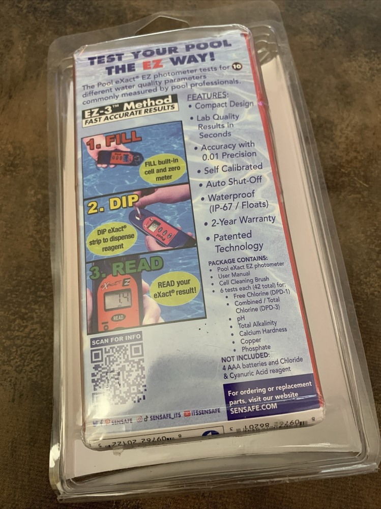 Pool Exact Z - Digital Water Testing 486201 Pool Test Kit