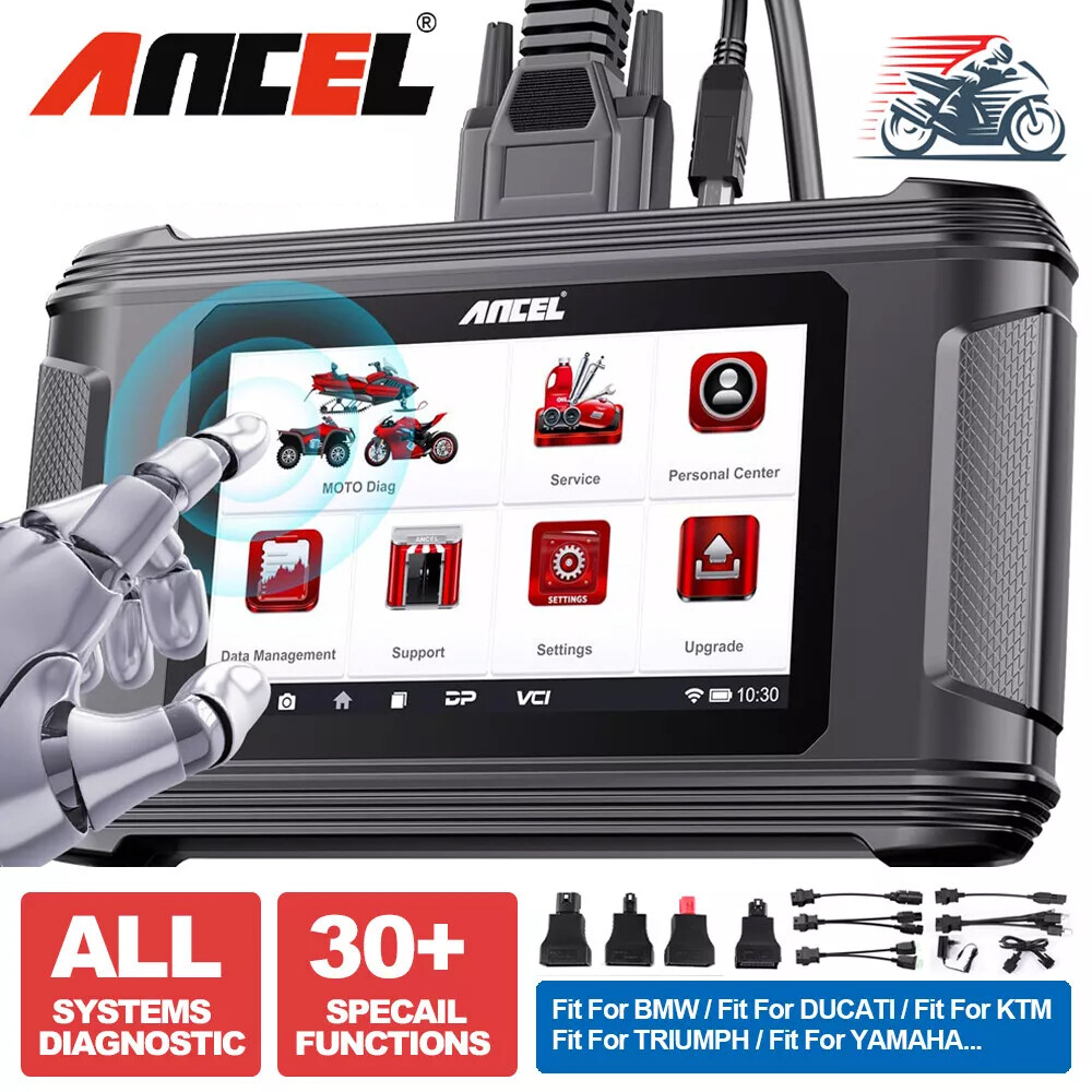 ANCEL MT500 PRO Motorcycle Scanner Full-System OBD2 Diagnostic Tool Programming