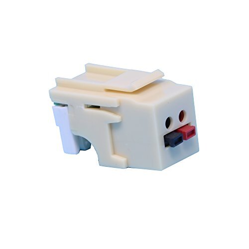 RiteAV Ivory Keystone 1 x Speaker Jack with Punchdown Terminals (110 Type)