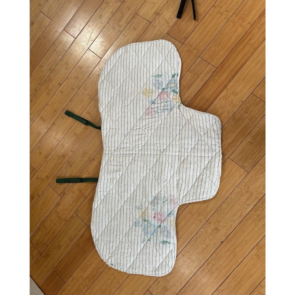 NWOT Solid White w/Green English Saddle Pad