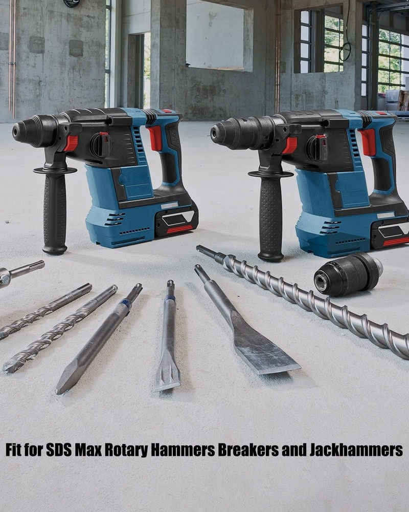Flat and Pointed Chisels Fit for SDS Max Rotary Hammers Breakers and .....
