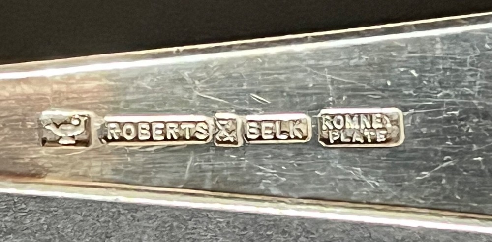 Roberts & Belk Romney Plate Silverplate PLAIN PINE design forks 12 pcs.