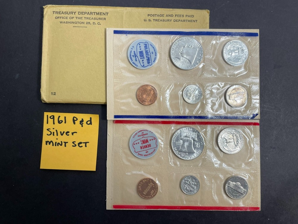1961 US SILVER P&D COMPLETE MINT SET