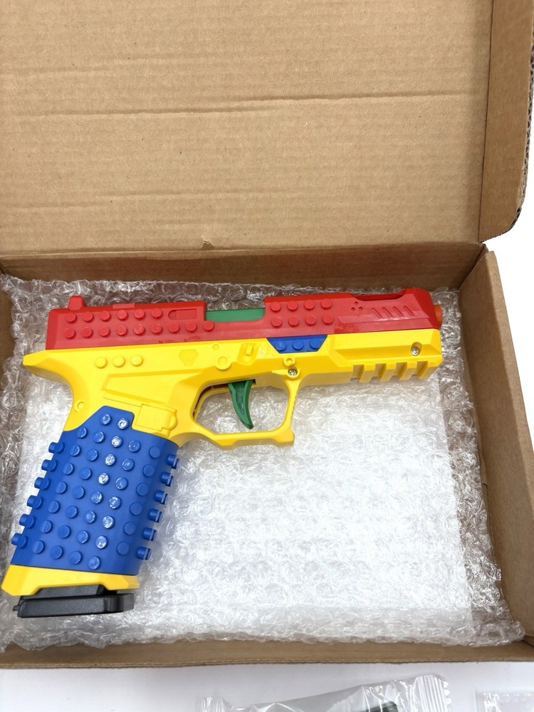 Dreamplay Shell Ejecting Toy Gun, Automatic Pull Back Action, Compatible LEGOS