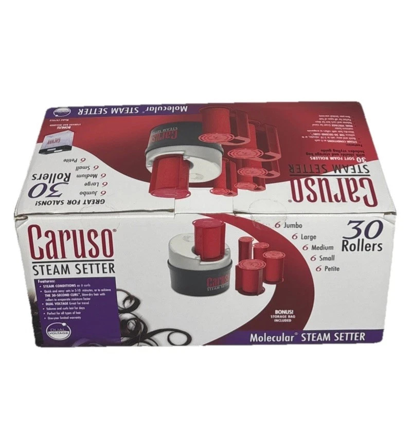 Caruso Molecular Steam Setter With 30 Rollers (5 Sizes) Model C97953 NEW