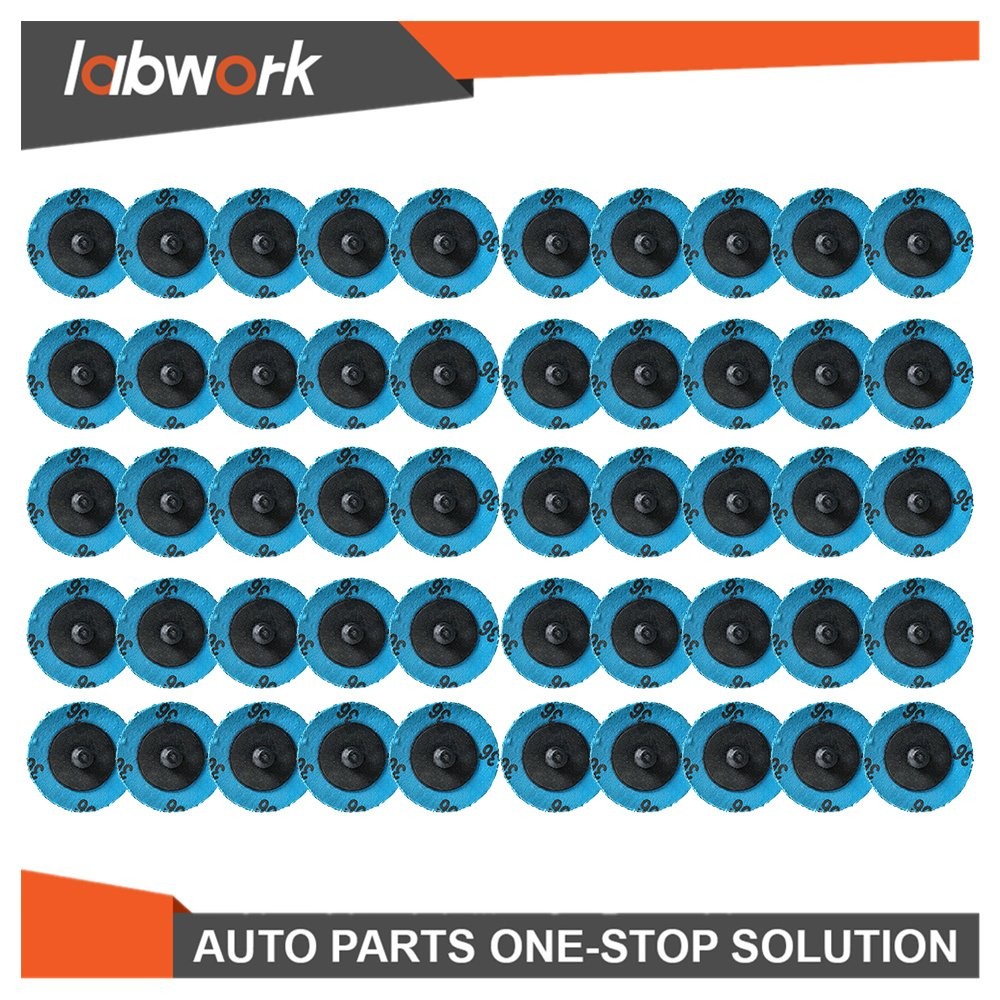 Labwork Change Zirconia Roll Lock Grinder Sanding Grinding Disc 50Pcs 2" 36 Grit