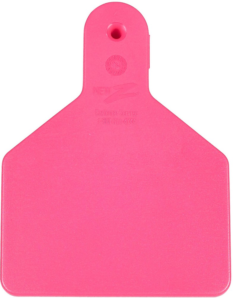Z Tags Calf Blank PINK 25 Count Easy Application Prevent Disease Transfer