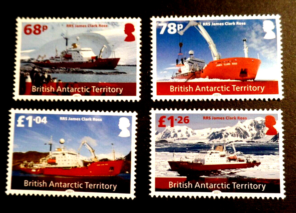 B.A.T. 2021  RMS James Clark Ross 4v mnh