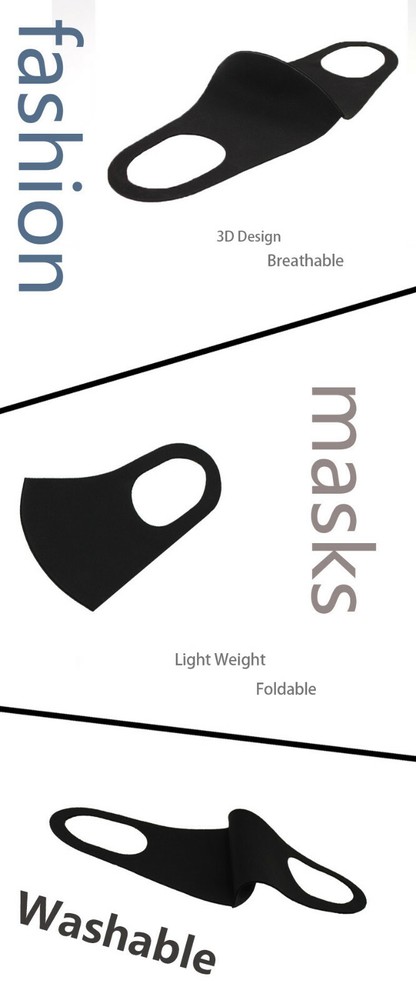 10pc Pack Nano Polyurethane Face Mask Thin Comfortable Reusable Made in USA