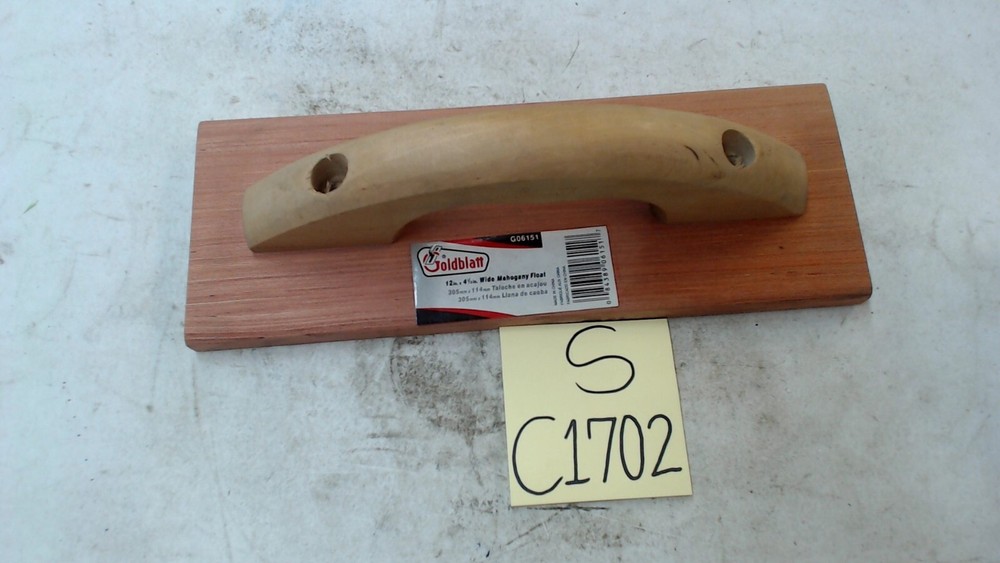 Goldblatt G06151 12" x 4 1/2" Mahogany Float
