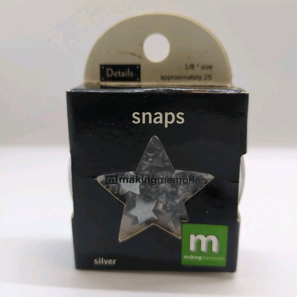 Making Memories Snaps and Eyelets 1/8" Stackable Clear Containers Set of 7