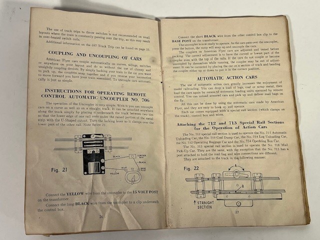 1952 American Flyer Instruction Book, bin 12