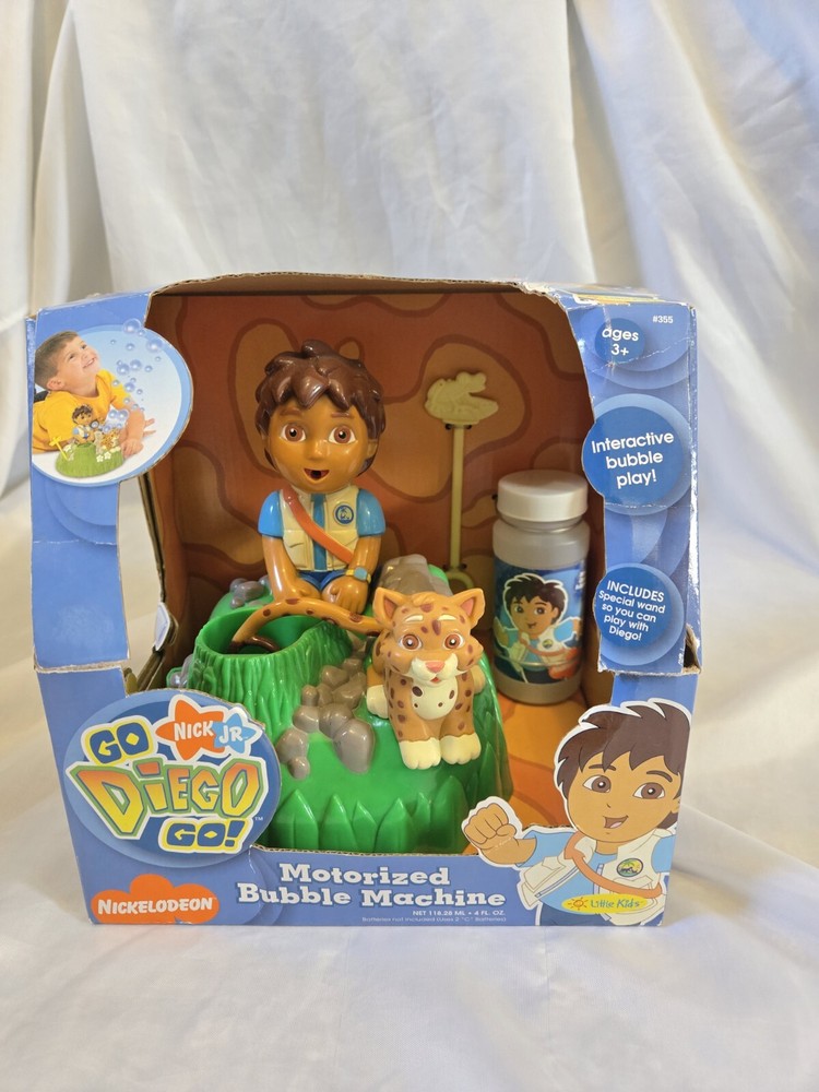 New Go Diego Go Motorized Bubble Machine 2006 Viacom Nick JR Interactive Play