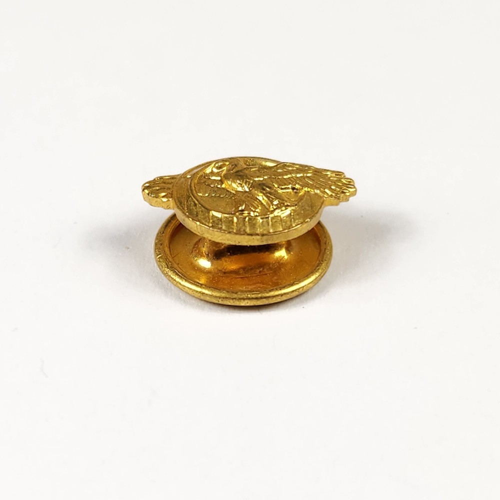 WW2 WWII Discharge Buttonhole Pin Ruptured Duck Vintage Original Cufflink Stud