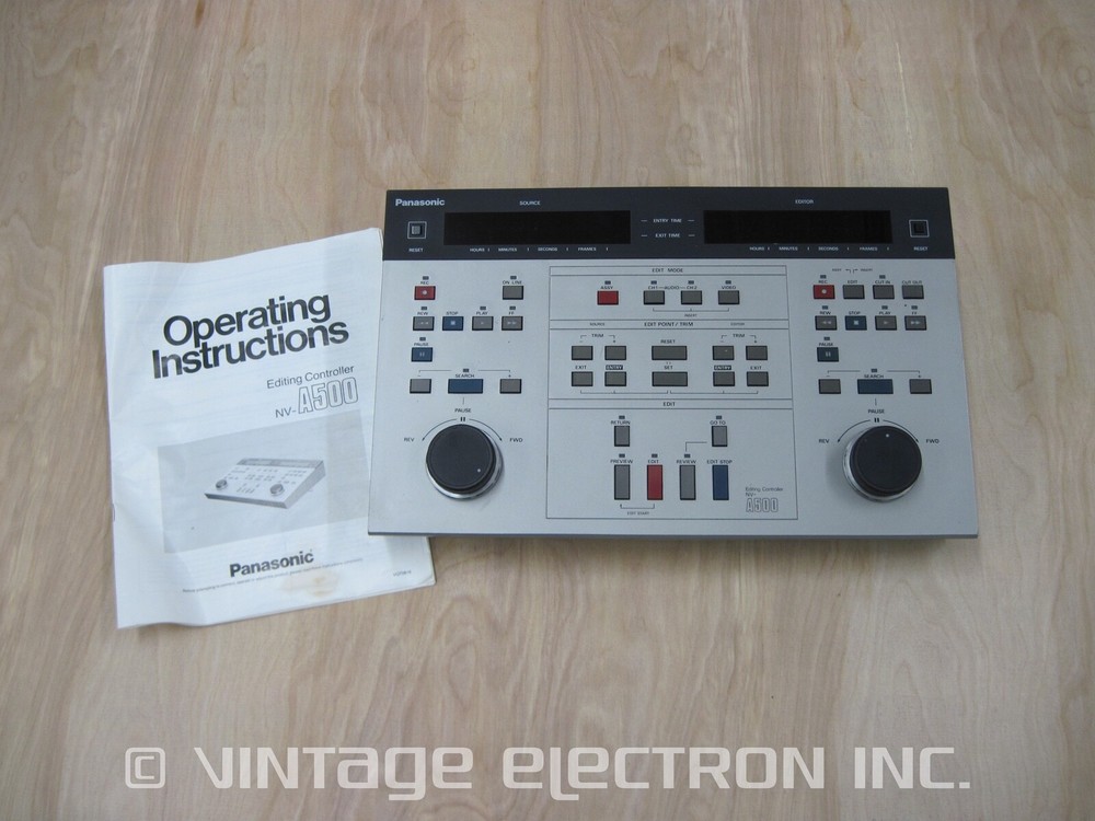 PANASONIC: NV-A500 Editing Controller w/Instruction Manual - Pro Video / Audio