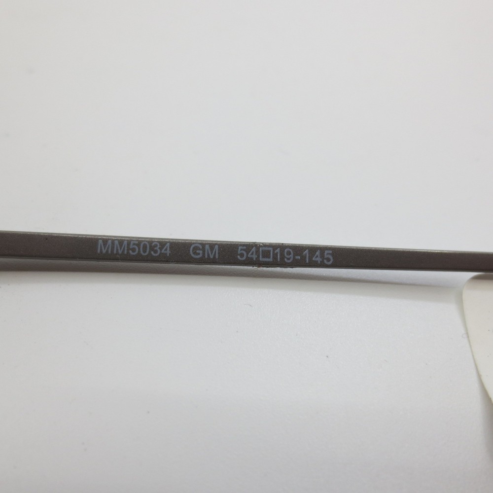 MM 5034 GM Gunmetal Rectangular Eyeglass Frames Mens 54-19-145