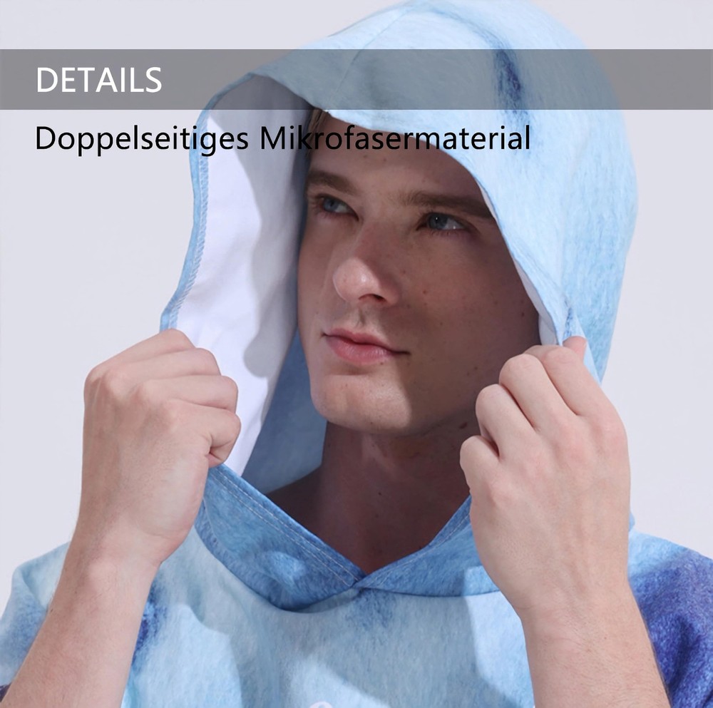 Double-sided Microfiber with pockets Quick-drying changing Towel for women an...
